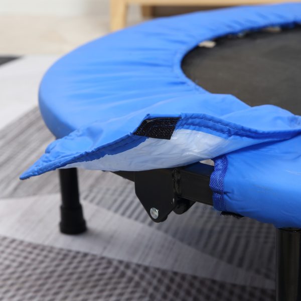 Foldable Mini Fitness Trampoline Exercise Rebounder Jumper, Blue HOMCOM - Image 7