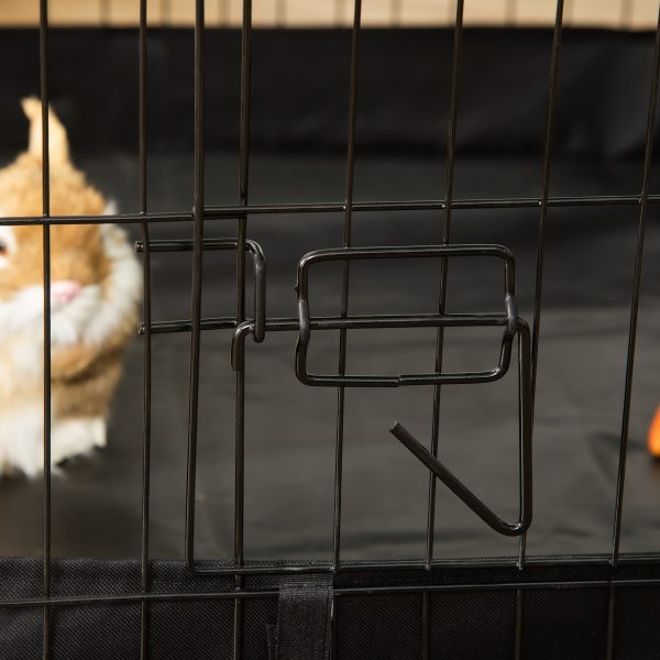 Rabbit Cage Guinea Pig Small Animal Playpen Water Proof Roof Pawhut - Image 8