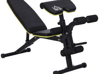 Multi-Functional Sit-Up Dumbbell Weight Bench w/ Adjustable Height for Home Gym