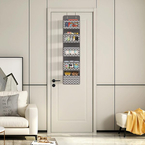 VINSANI 5TIER DGREY HANGING ORGANISER 1010283 - Image 4