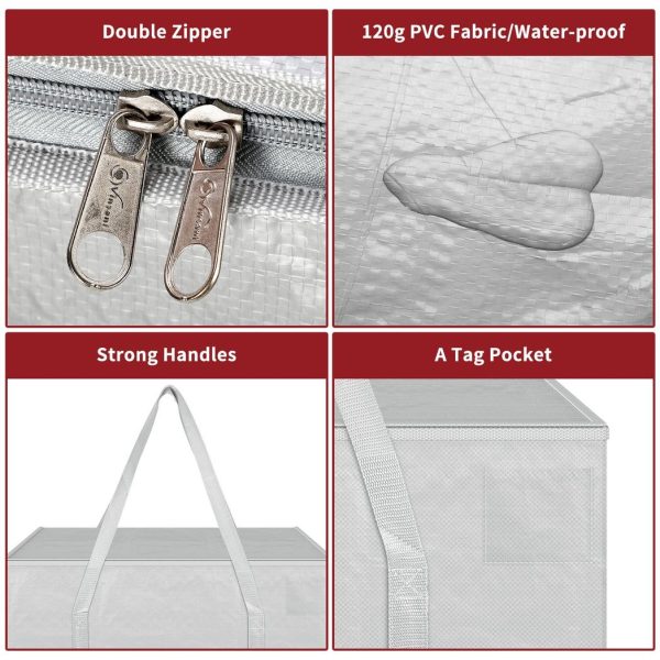 VINSANI 4PK MOVING BAGS GREY 1010299 - Image 2