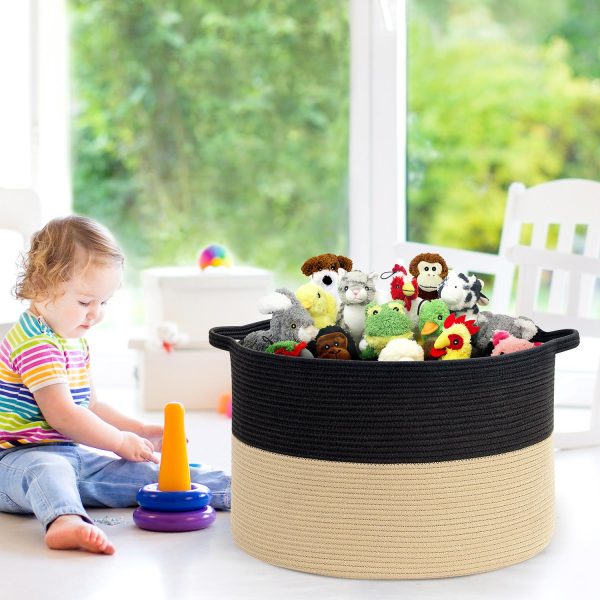 VINSANI LAUNDRY BASKET BLACK & COFFEE 1010287 - Image 8