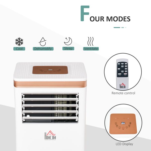 7000 BTU Portable Air Conditioner 4 Modes LED Display Timer Home Office - Image 4