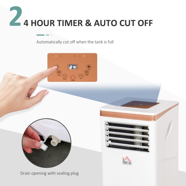 7000 BTU Portable Air Conditioner 4 Modes LED Display Timer Home Office - Image 5