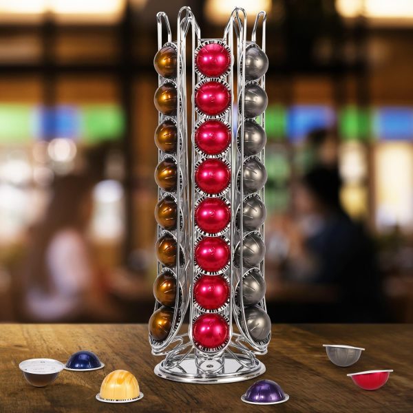 VINSANI 48 POD CHROME COFFEE POD STAND 1010347 - Image 3
