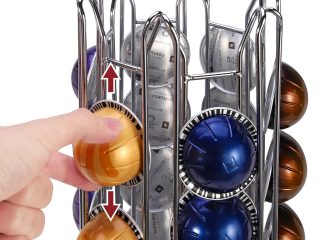 30 Coffee Pod Holder Rotating for Nespresso Vertuo Vertuoline Capsules