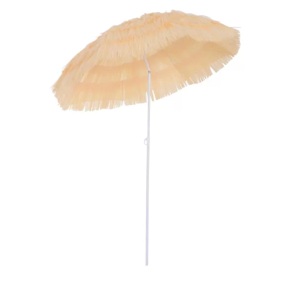 Patio Garden Hawaii Beach Sun Umbrella Sunshade Hawaiian Folding Tilting Parasol