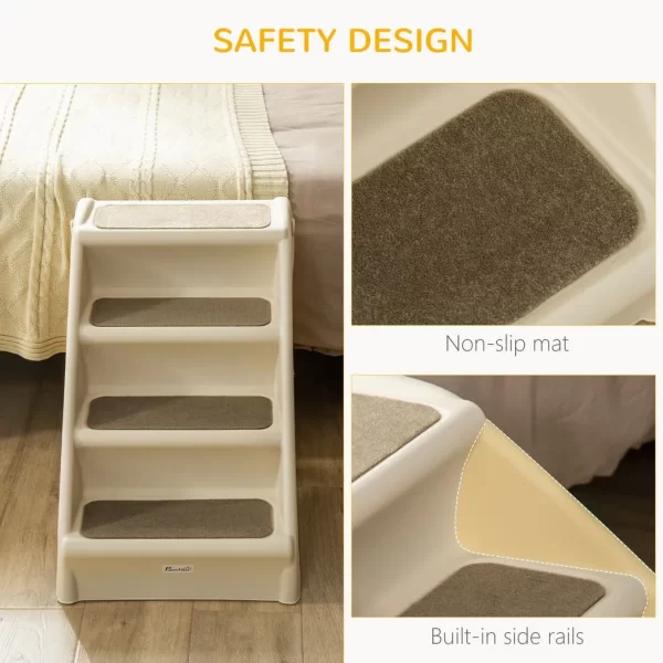 Portable Dog Steps for Bed, Sofa Non-Slip Pet Stairs for Cats, Dogs - Beige - Image 5