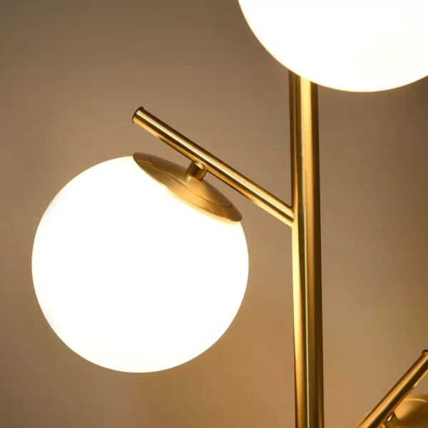 Modern Floor Lamp for Living Room Bedroom, 3 Light Tree Standing Lamp, Gold - Image 7