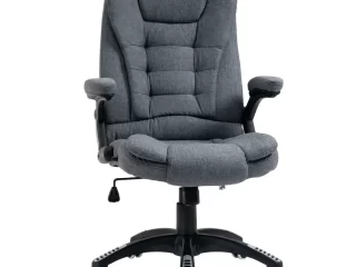High Back Home Office Chair Computer Desk Chair w/ Arms Swivel Wheels Dark Grey
