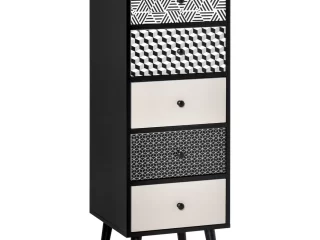 Chest of Drawers, 5 Drawer Dresser, Wooden Storage Cabinet Bedroom, Living Room