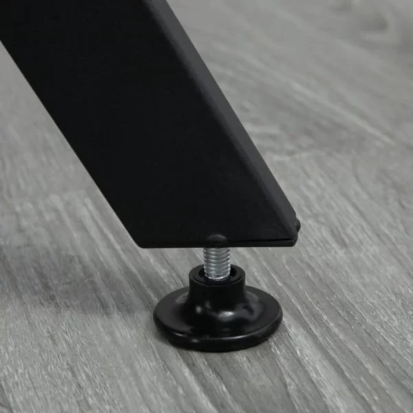 Industrial Dining Table with Round Top Steel Legs for Kitchen Dining Room Brown - Image 7