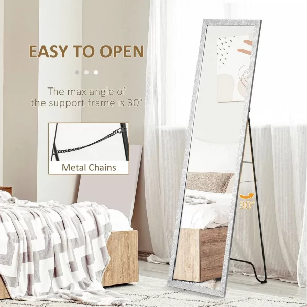 Full Length Mirror Free Standing Dressing Mirror for Bedroom, Living Room - Image 5