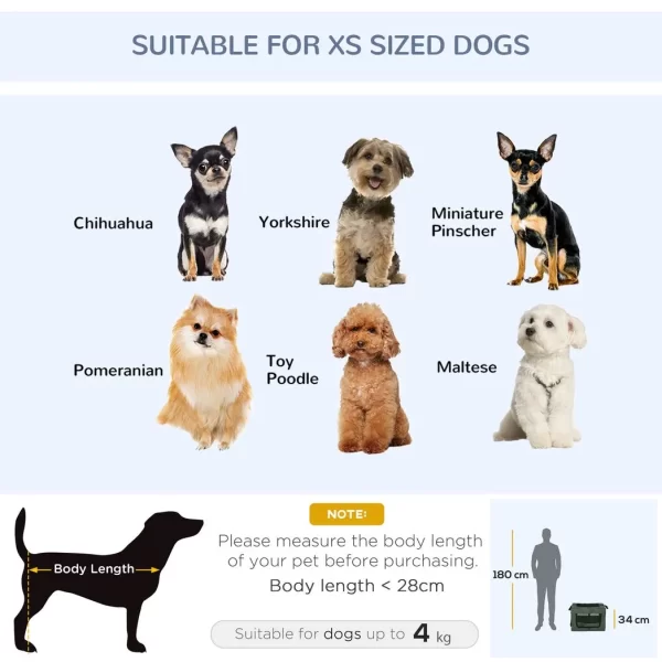 48.5cm Foldable Pet Carrier, Cat Bag w/ Cushion, for Miniature Dogs - Grey - Image 7