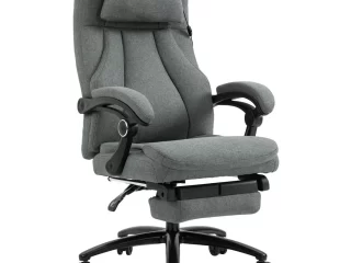 Massage Office Chair with 2-Point Vibration Pillow USB Power 360� Swivel Wheels