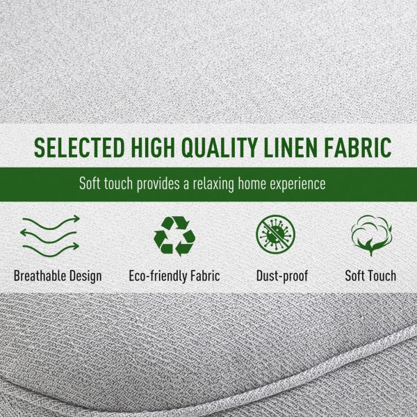 Fabric Single Sofa Dining Chair Upholstered W/ Pillow Solid Wood Leg Living Room - Image 4