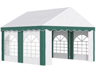 4 x 4m Marquee Gazebo, Party Tent with Double Doors for Wedding and Events
