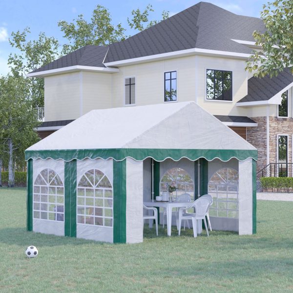 4 x 4m Marquee Gazebo, Party Tent with Double Doors for Wedding and Events - Image 2
