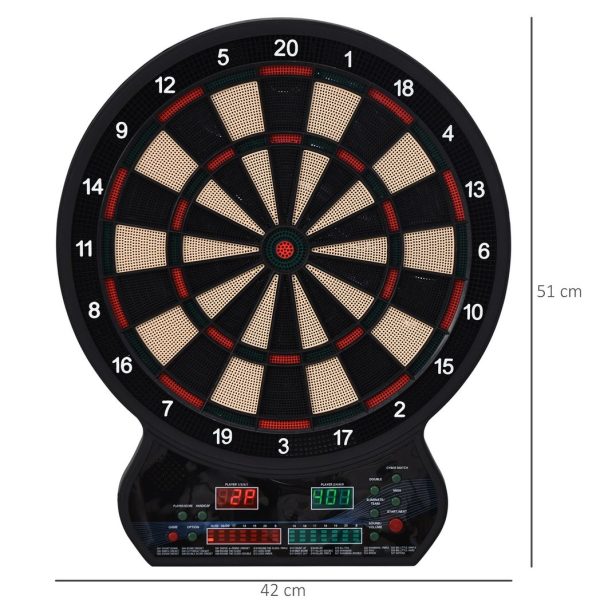 Electronic Dartboard LED Digital Score 27 Games with 12 Soft Darts Ready-to-Play - Image 3