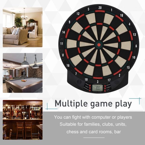 Electronic Dartboard LED Digital Score 27 Games with 12 Soft Darts Ready-to-Play - Image 4