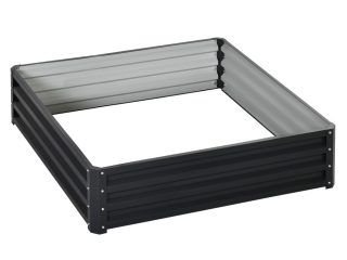 Raised Garden Bed Gardner Frame Outdoor Planter Kit Flower Vegetables Grey