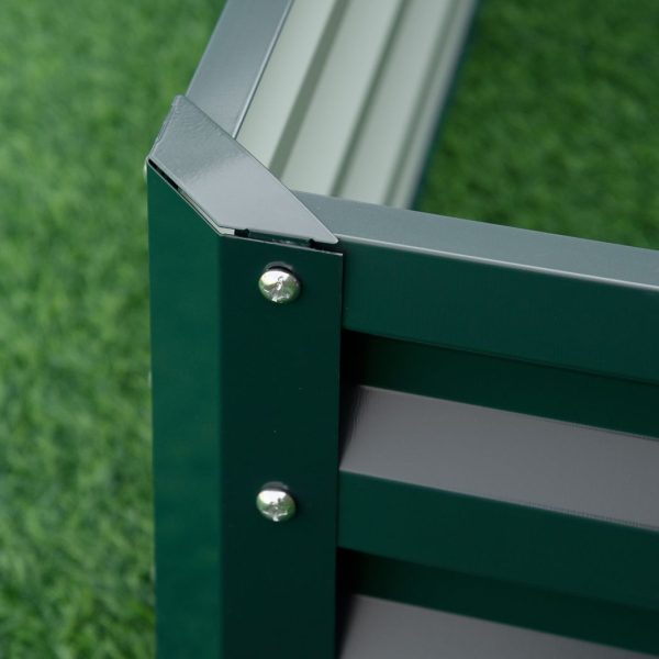 Raised Garden Bed Gardner Frame Outdoor Planter Kit Flower Vegetables Grey - Image 7