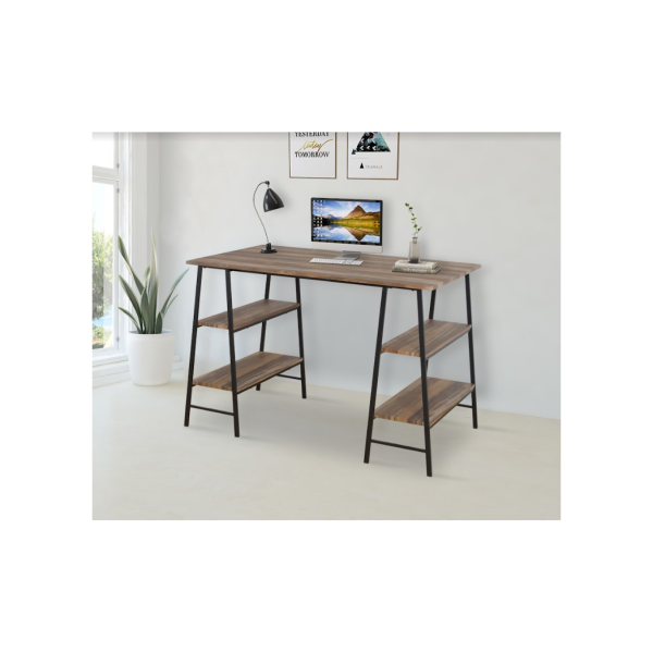 Home Office Desk with Both Side Shelf- TAVOLO - Image 3