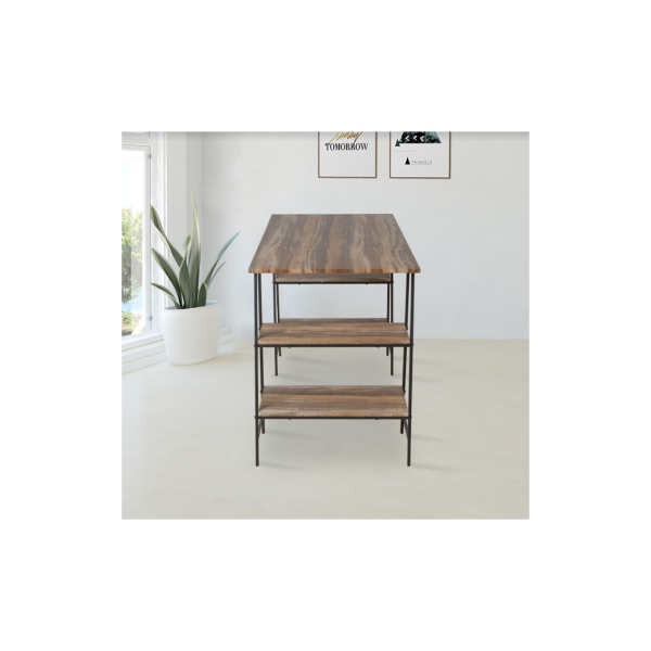 Home Office Desk with Both Side Shelf- TAVOLO - Image 5