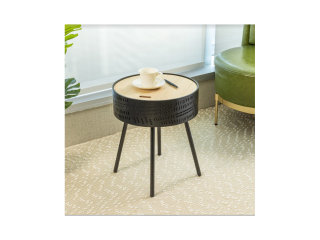Lift Top Round Side Table - SLENDER