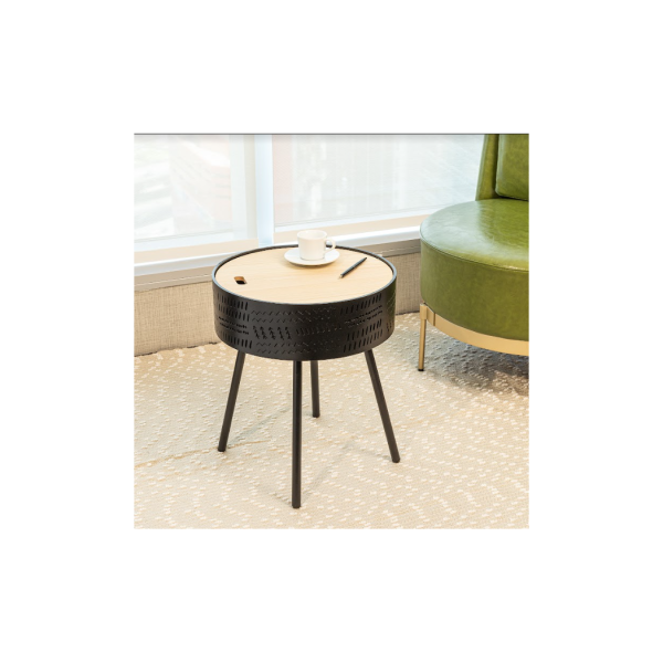 Lift Top Round Side Table - SLENDER - Image 4