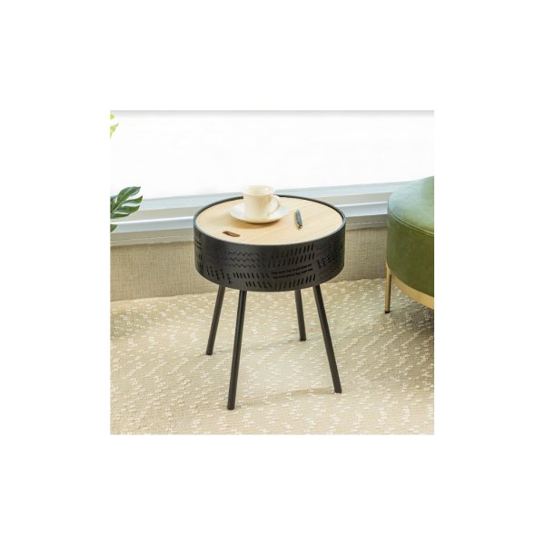 Lift Top Round Side Table - SLENDER - Image 5