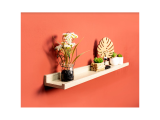 Set of 2 - Single Photo OAK Floating Wall Shelf 80cm - CHELF