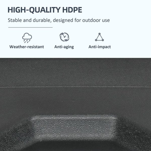 Outsunny Umbrella Weights for Offset Parasols, 110kg Sand or 70kg Water Filled - Image 6
