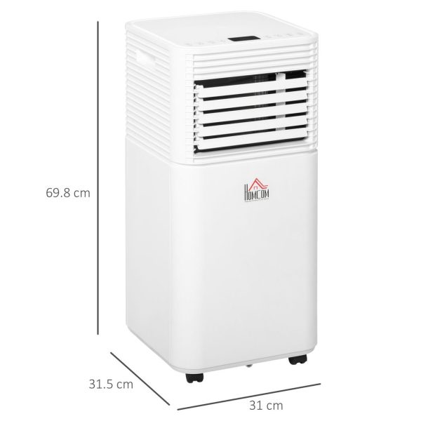 HOMCOM 9000 BTU Portable Air Conditioner 4 Modes LED Display Timer Home Office - Image 3