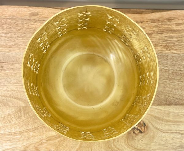 Large Gold Candle Pot 20cm - Image 2