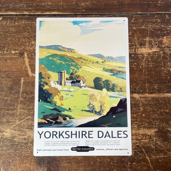 Vintage Metal Sign - British Railways Retro Advertising, Yorkshire Dales - Image 3
