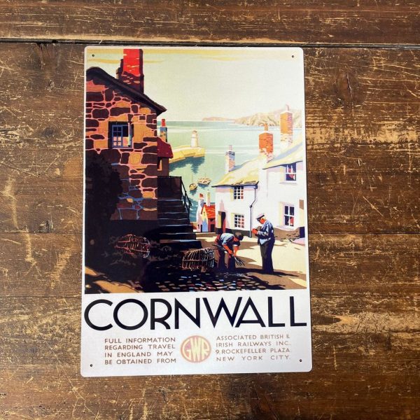 Vintage Metal Sign - Great Western Railway, Cornwall - Image 3