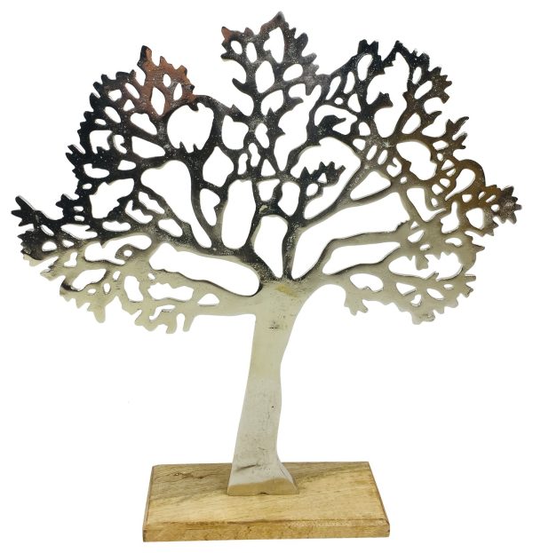 Large Silver Tree Ornament 42cm - Image 3