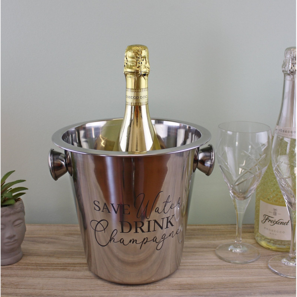 Stainless Steel Champagne Bucket With Handles - Image 2