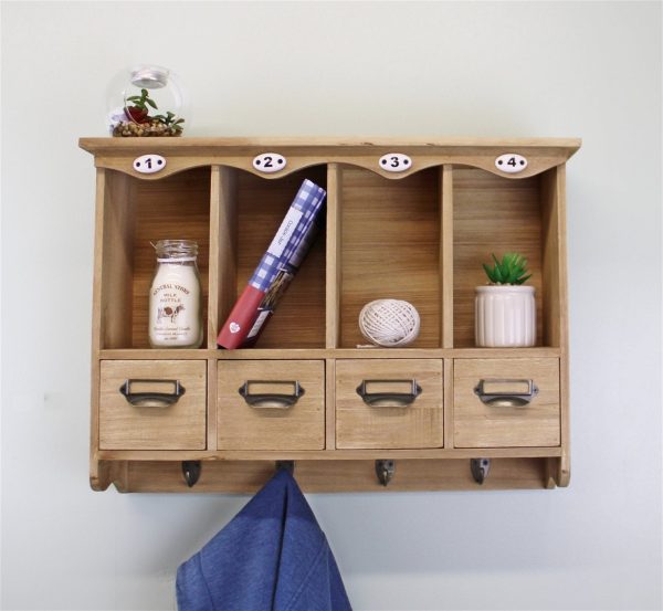 Wooden Wall Hanging Storage Unit - Image 3
