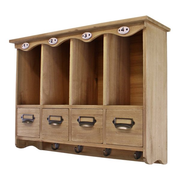 Wooden Wall Hanging Storage Unit - Image 4