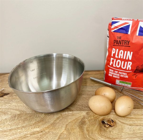 Stainless Still Measuring Bowl with Nonslip base 1.5L - Image 2
