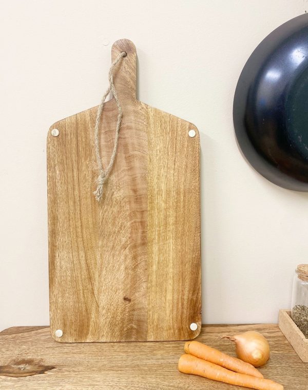 Wooden Chopping Board With Highland Cow Engraving 50cm - Image 2