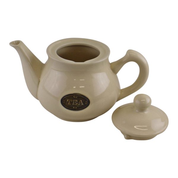 Country Cottage Cream Ceramic Teapot - Image 3