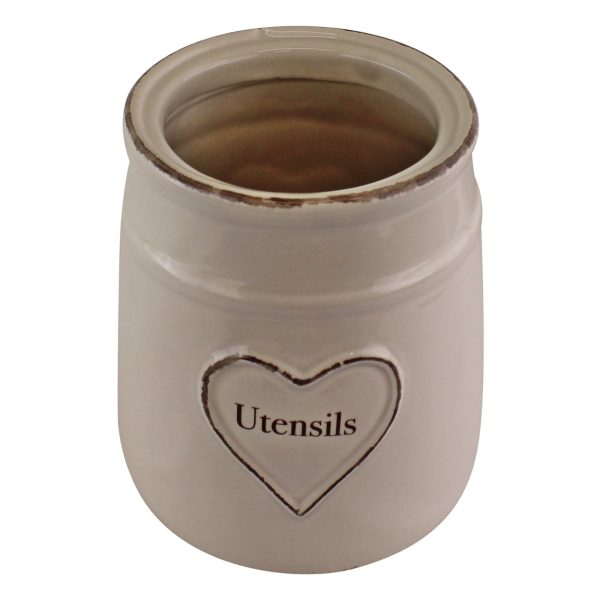 Heart Range Ceramic Kitchen Utensils Holder - Image 3