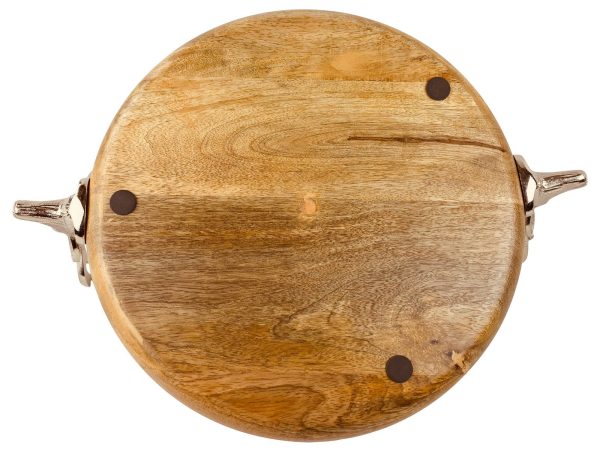 Wooden Stag Tray 33.5cm - Image 2