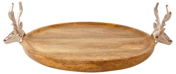 Wooden Stag Tray 33.5cm - Image 3