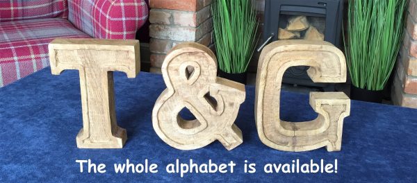 Hand Carved Wooden Embossed Letters Boy - Image 4