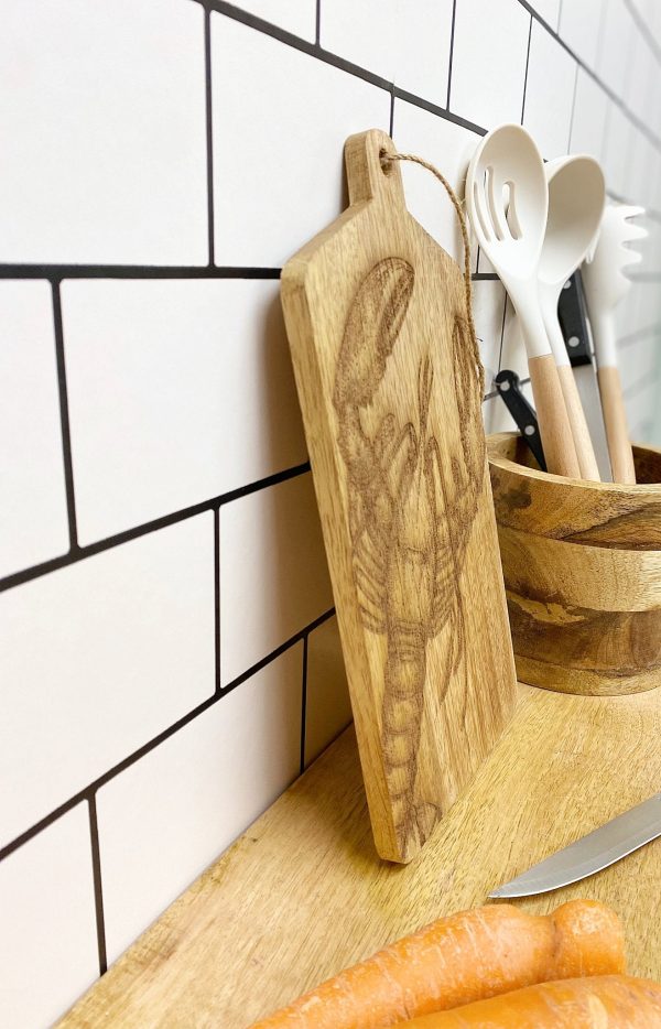 Lobster Engraved Wooden Cheese Board - Image 2