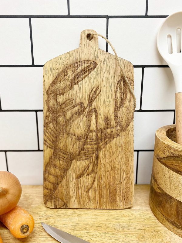 Lobster Engraved Wooden Cheese Board - Image 3
